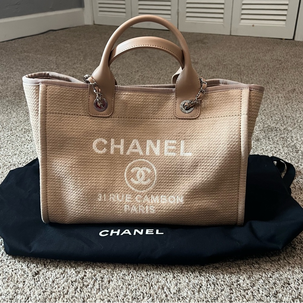 Authentic CHANEL Deaville Tote
